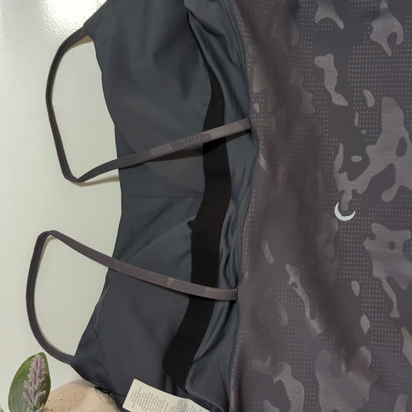 NWT Zyia Grey Battleship Camo Luxe Ruched Bra XXL - Picture 2 of 4